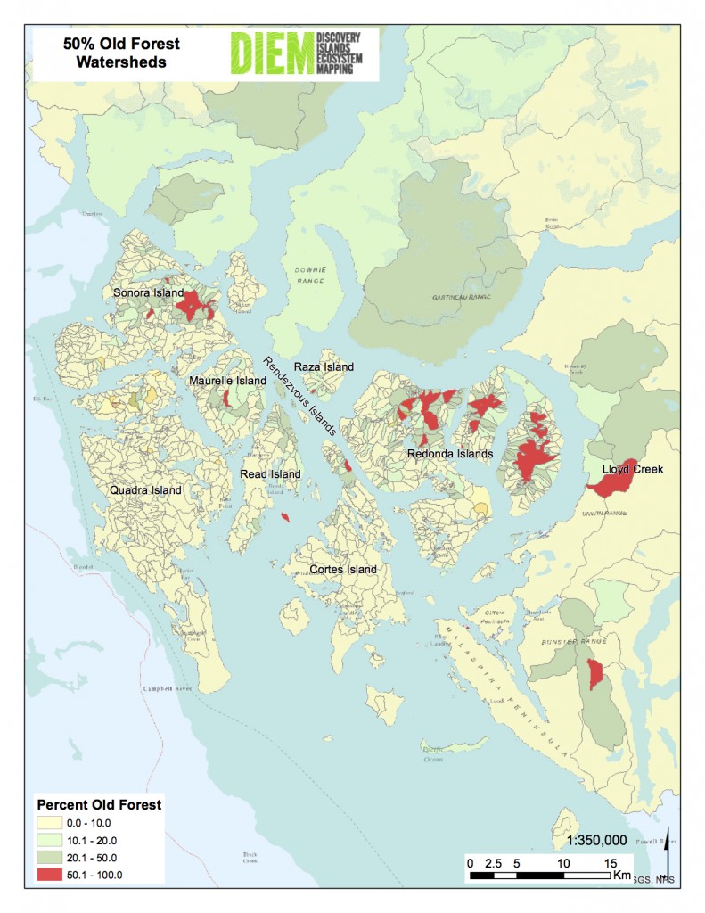 Greater than 50% GT50 Percent Watersheds